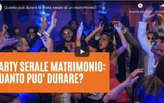 festa serale matrimonio